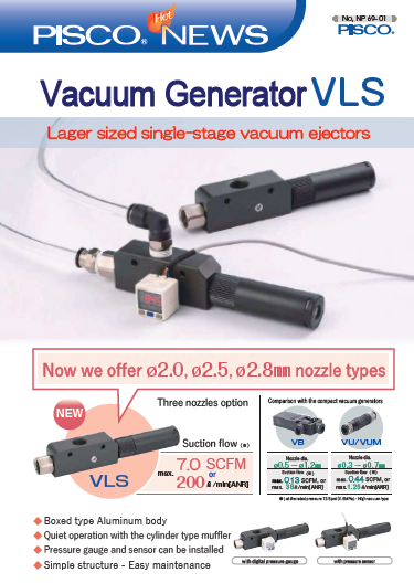 Bộ tạo chân không lưu lượng lớn (Large flow Vacuum generator) model VLSH20-0404